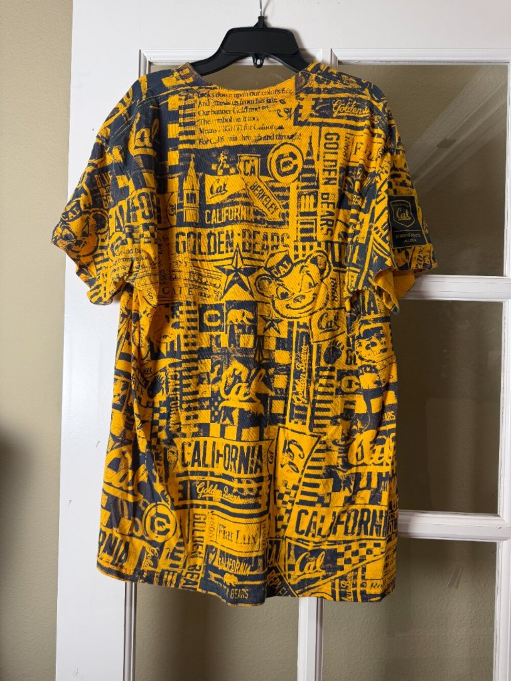 UC Berkeley Golden Bears Graphic Print Spirited T Tee Shirt Size Large - Picture 5 of 7
